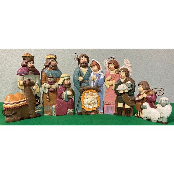New in Box Hinged Nativity Scene Christmas Holiday Season Table Top Decoration - Picture 1 of 8